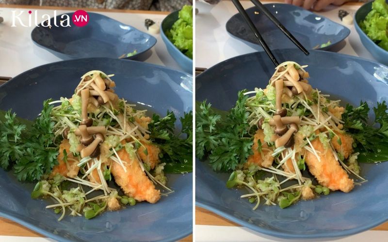 cá hồi chiên yurinchi cá hồi chiên yurinchi